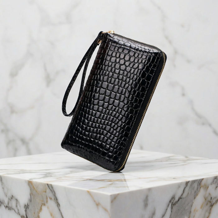 VISAGE - CROCODILE LEATHER WALLET