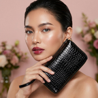 VISAGE - CROCODILE LEATHER WALLET