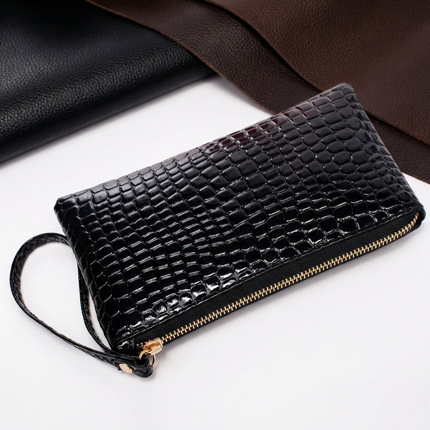 VISAGE - CROCODILE LEATHER WALLET